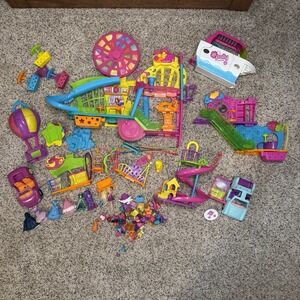 Polly Pocket Wall Party Lot Plus Extra Accessories Cars Ship